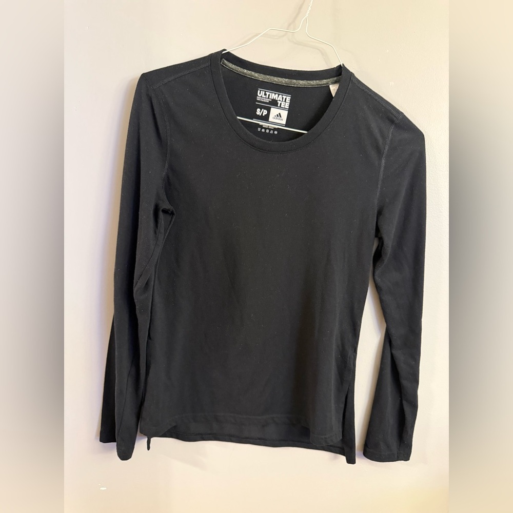 adidas Women's Black Long Sleeve Tee